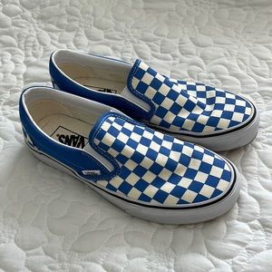 Blue checkered VANS!